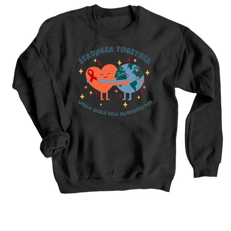 Sickle Cell Awareness 2026, a Black Crewneck Sweatshirt