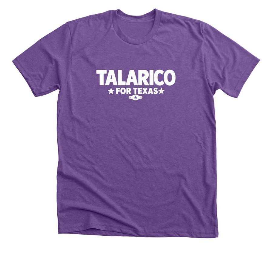 Jack Antonoff Wears Talarico for Texas Shirt, a Heather Team Purple Premium Unisex Tee