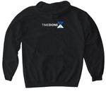 TimeDone Classic, a Black Gildan Softstyle Pullover Hoodie (back-view)