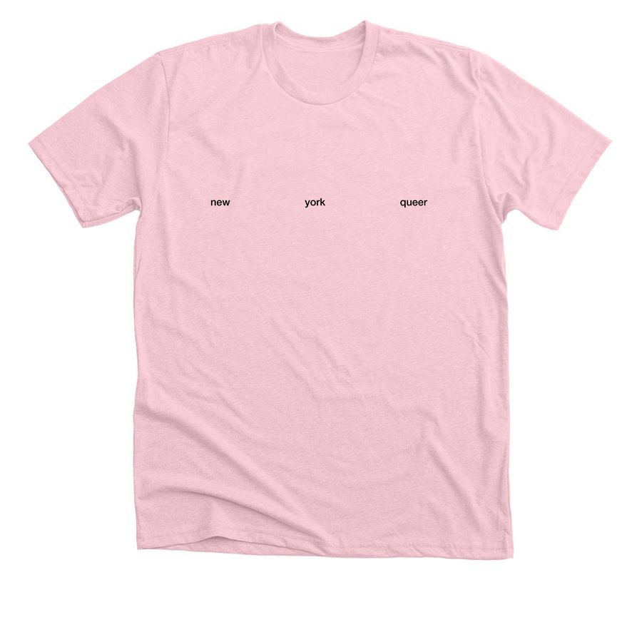 New York Queer Zine Fair 2026 Fundraiser, a Heather Pink Premium Unisex Tee