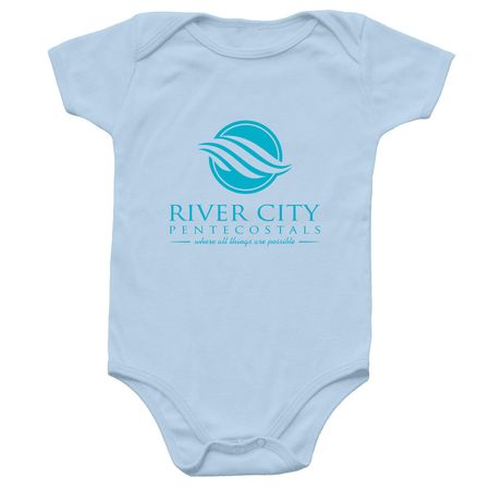 Classic Baby in Color, a Light Blue Infant Onesie