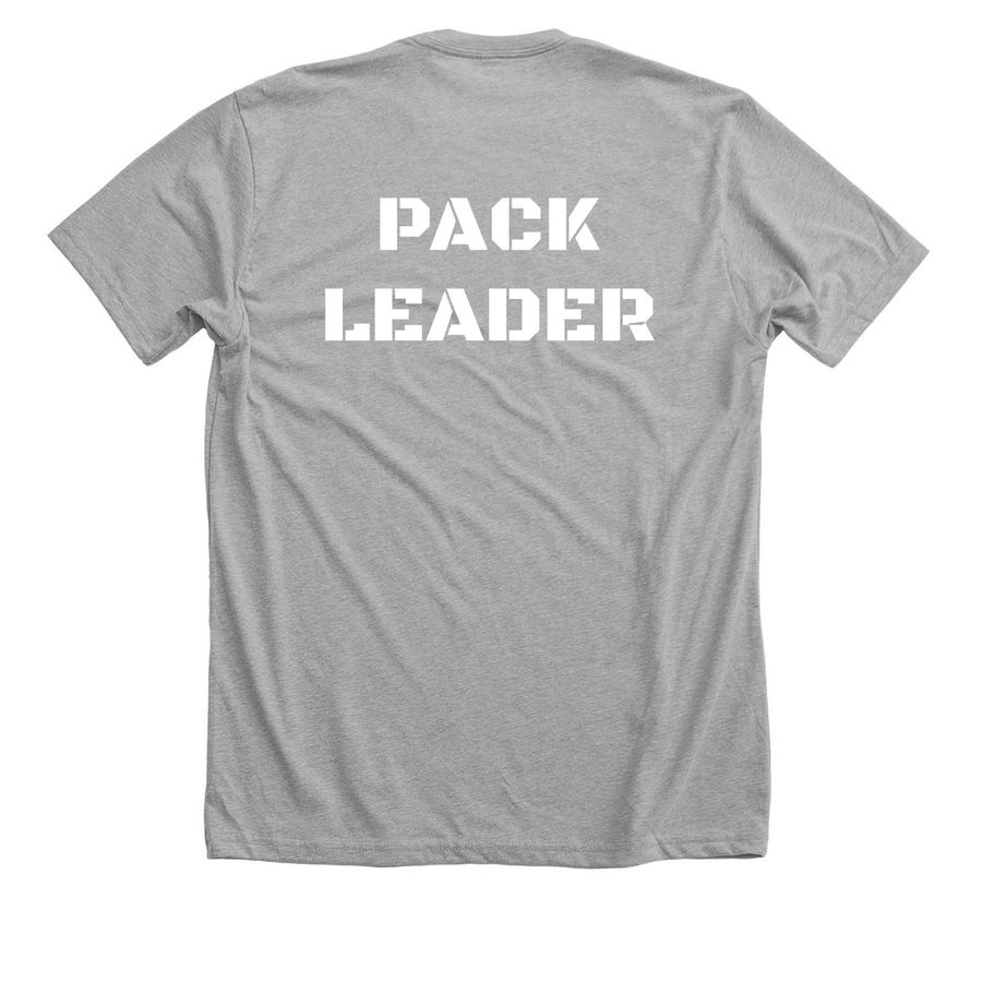 Pack Leader Tee, a Athletic Heather Premium Unisex Tee (back-view)
