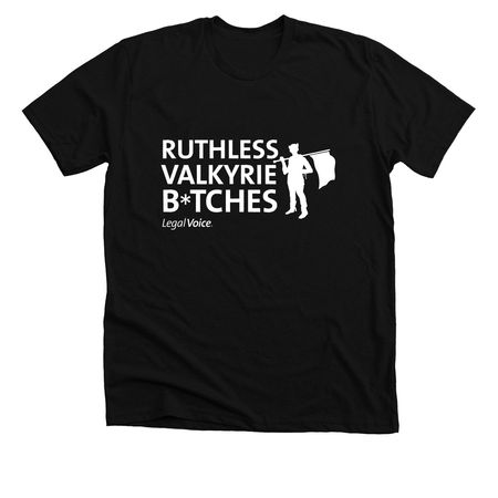 Ruthless Valkyrie B*tches - Nonbinary, a Solid Black Blend Premium Unisex Tee