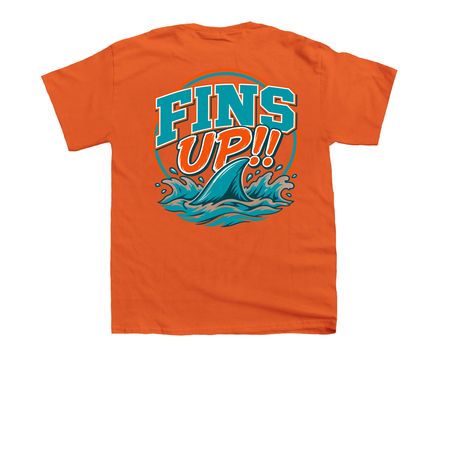 FINS UP!&nbsp;, a Orange Youth Unisex Tee