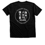 10 Years of Pets Are Family, a Black Heather Premium V-Neck Tee (back-view)