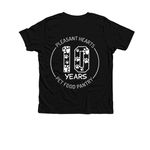 10 Years of Pets Are Family, a Solid Black Blend Premium Youth Tee (back-view)
