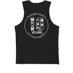 10 Years of Pets Are Family, a Black Premium Cotton Tank (back-view)