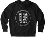 10 Years of Pets Are Family, a Black Stanley/Stella Unisex Cultivator 2.0 Zip Up Pullover Hoodie (back-view)