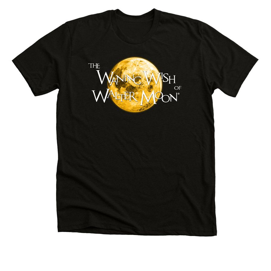 WALTER MOON DESIGN, a Solid Black Blend Premium Unisex Tee