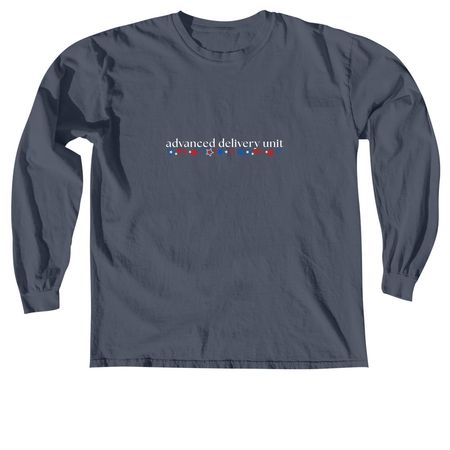 Red, white & due additional, a Denim Comfort Colors Long Sleeve Tee