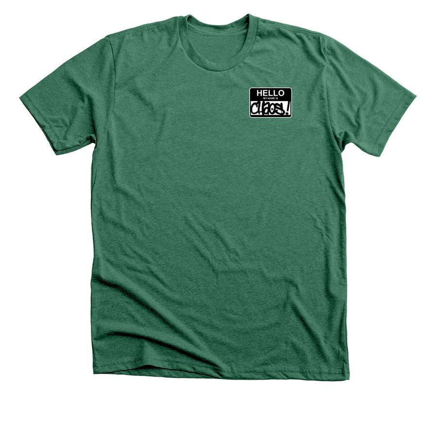 MY NAME IS: MONEY, a Heather Grass Green Premium Unisex Tee