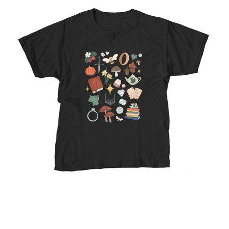 Into the Heart, a Black Youth Unisex Tee