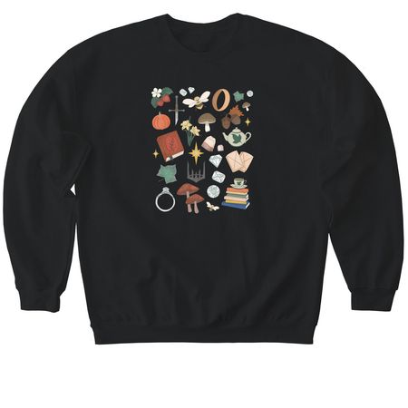 Into the Heart, a Black Softstyle Crewneck Sweatshirt