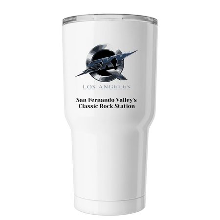 QSKY 94.3, a White Insulated Tumbler