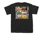 Summer Lovin', a Black Youth Unisex Tee (back-view)