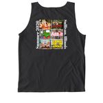 Summer Lovin', a Black Comfort Colors Tank Top (back-view)