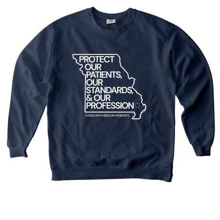 Support MDHA Legal Efforts, a True Navy Comfort Colors Crewneck Sweatshirt