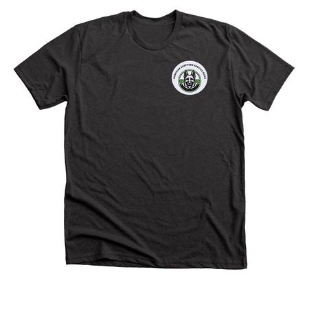 Service Dogs Save Lives, a Dark Grey Heather Premium Unisex Tee