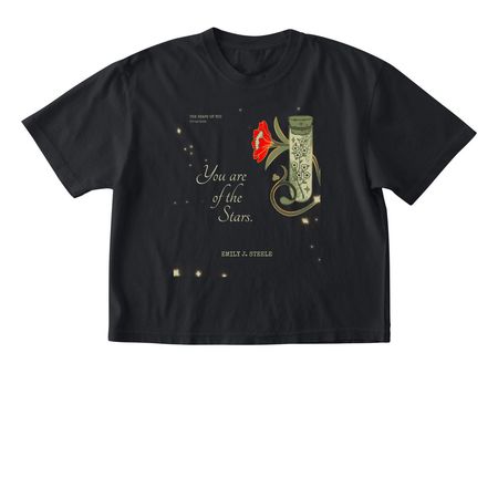 You Are of The Stars, a Black Comfort Colors Boxy Tee