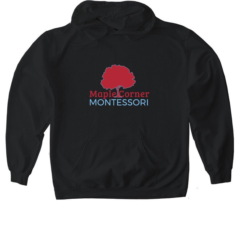 Maple Corner Sweatshirt Adult and Youth, a Black Gildan Softstyle Pullover Hoodie