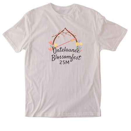 Ontelaunee Blossomfest 25M T-Shirt, a Ice Grey Softstyle Cotton Tee
