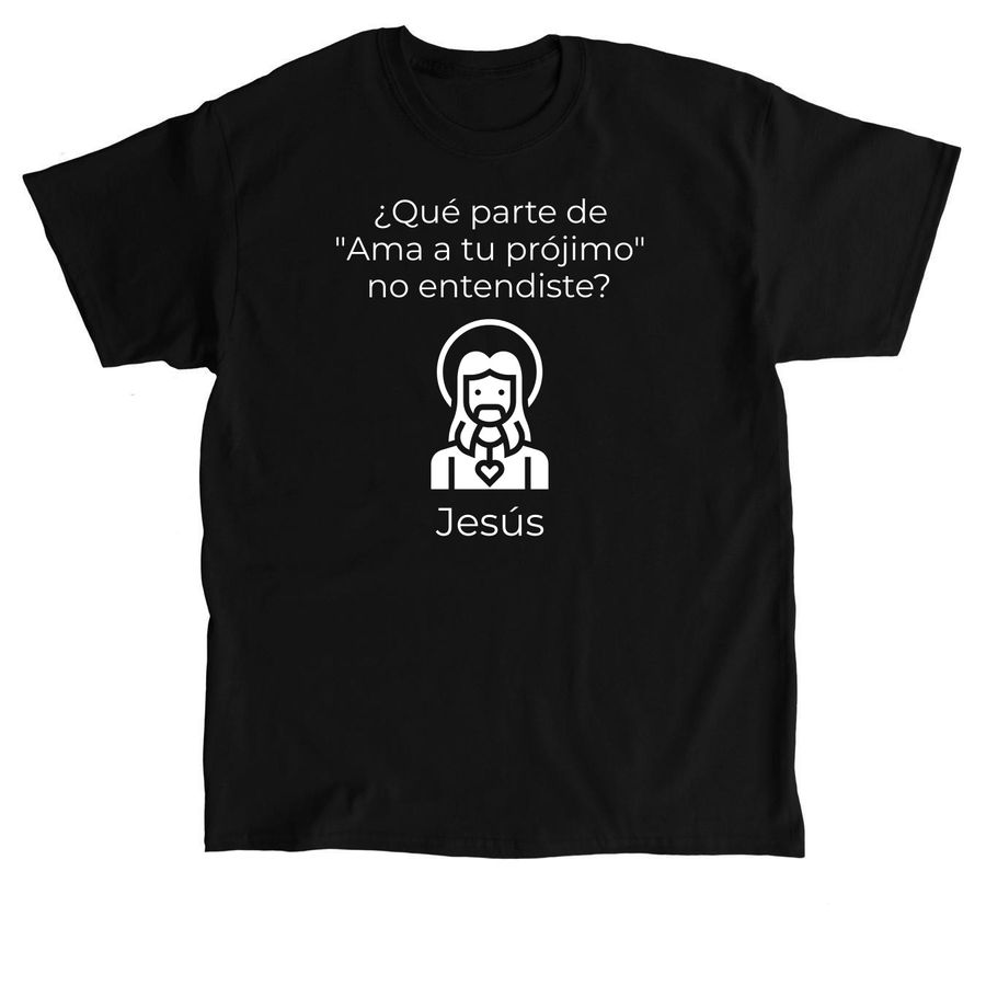 Que Parte de Ama...&nbsp;, a Black Classic Unisex Tee