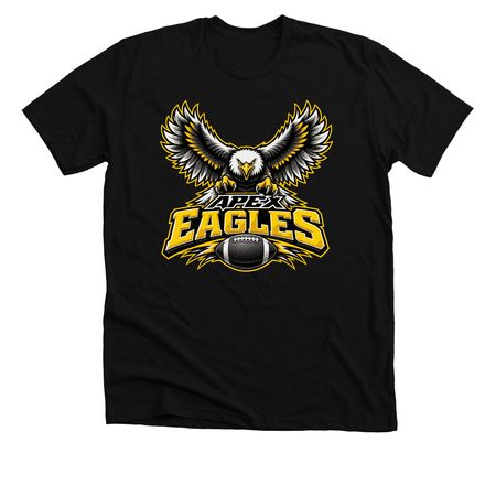 Apex Eagles Classic Tee, a Solid Black Blend Premium Unisex Tee