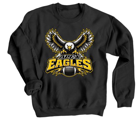 Apex Eagles Classic Tee, a Black Crewneck Sweatshirt