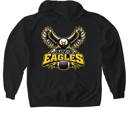 Apex Eagles Classic Tee, a Black Gildan Softstyle Pullover Hoodie