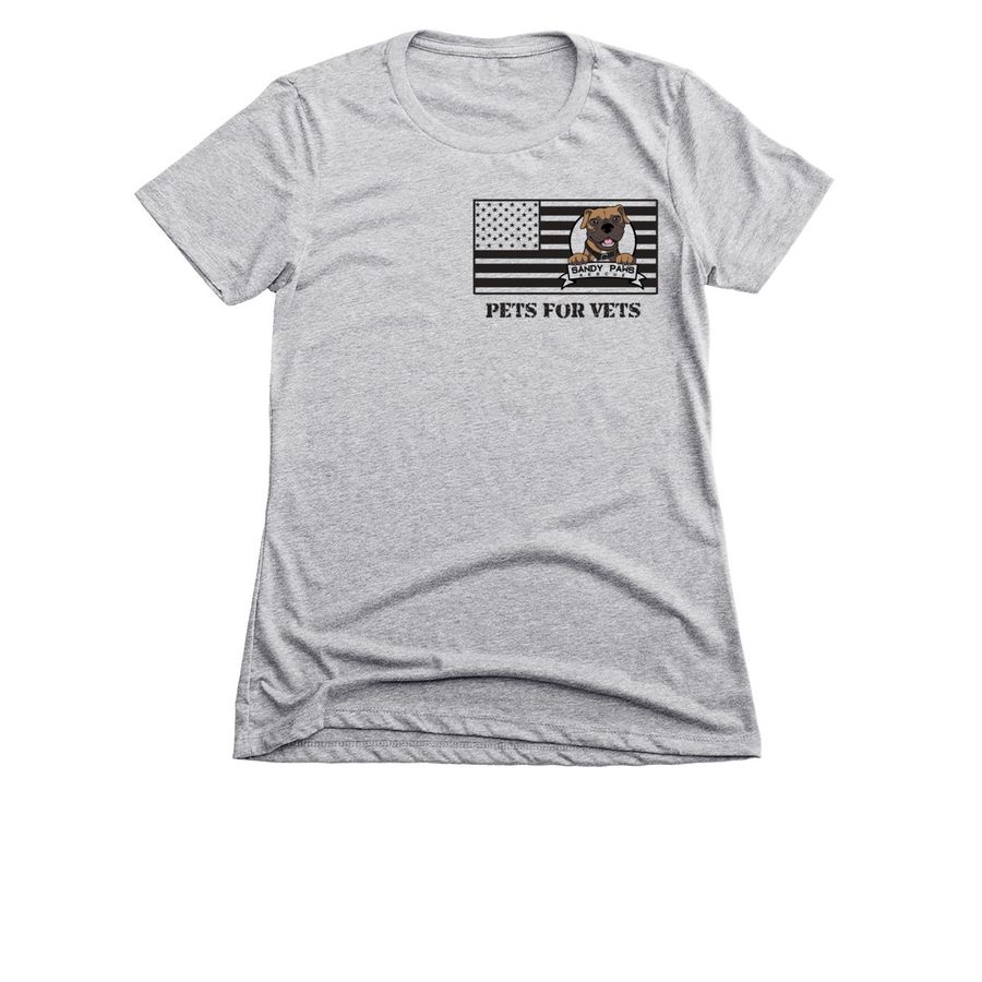 Pets for Vets., a Dark Heather Grey Women's Slim Fit Tee