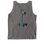 On Rope, a Pepper Comfort Colors Tank Top (back-view)