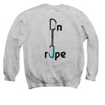 On Rope, a Sport Grey Crewneck Sweatshirt (back-view)