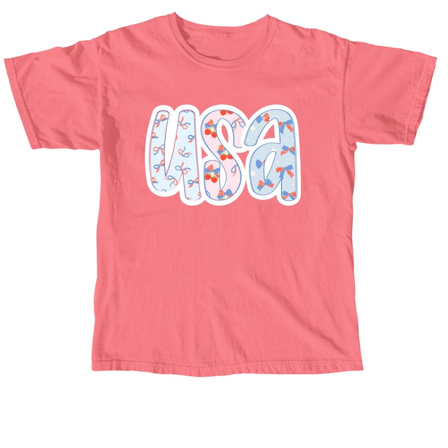 Doodle USA Shirt, a Watermelon Comfort Colors Unisex Tee
