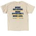 For Luci. For More., a Sand Classic Unisex Tee (back-view)
