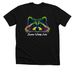 Soulshine Colorful Raccoon&nbsp;, a Solid Black Blend Premium Unisex Tee