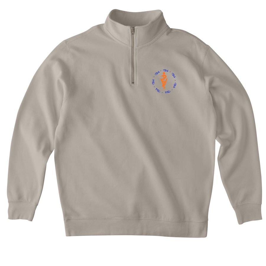 Professional Fish, a Cement Midweight Quarter Zip Pullover