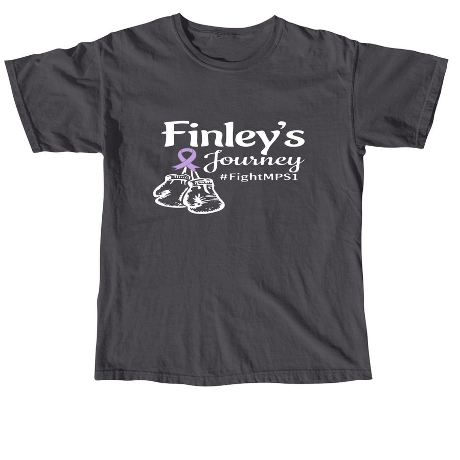 Finley?s Journey - upcoming spine surgery, a Graphite Comfort Colors Unisex Tee