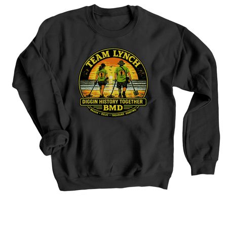 TEAM LYNCH B.M.D. Merchandise, a Black Crewneck Sweatshirt
