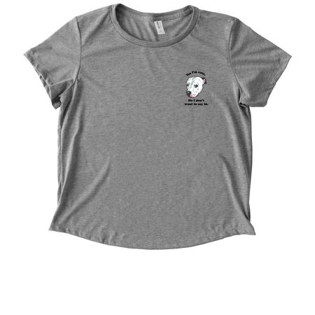 "Yes I'm Cute"&nbsp;Allmade Eco Women's Tee, a Aluminum Grey Allmade Eco Triblend Women?s Scoop Neck Tee