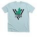 V force Dog Training Logo&nbsp;, a Heather Ice Blue Premium Unisex Tee