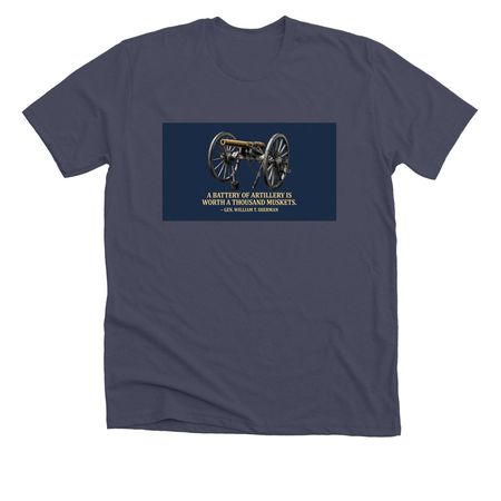 Artillery 186-1865, a Heather Midnight Navy Premium Unisex Tee