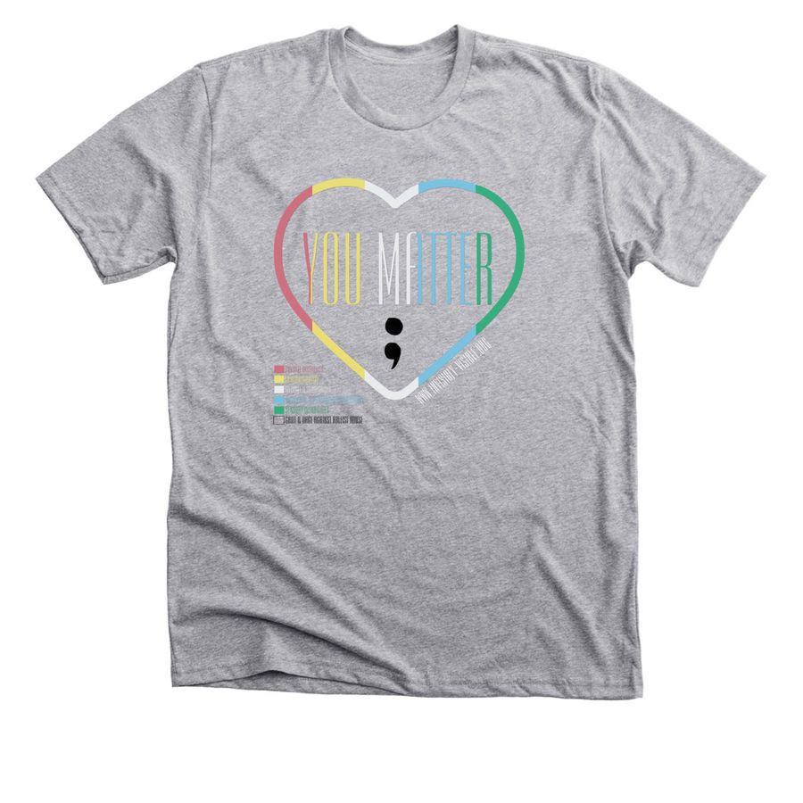 You Matter, a Athletic Heather Premium Unisex Tee
