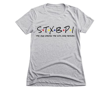 Stxbp1 Friends, a Dark Heather Grey Women's Slim Fit Tee