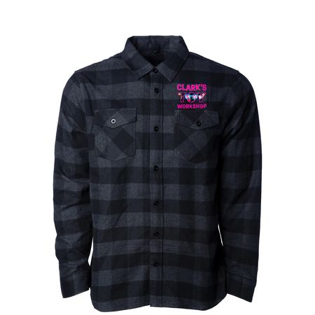 CTW Flannel, a Charcoal Heather/ Black Unisex Flannel Shirt