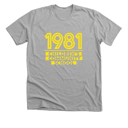 CCS 1981 Throwback, a Athletic Heather Premium Unisex Tee