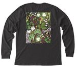 Excellent Ephemerals, a Dark Grey Heather Premium Long Sleeve Tee (back-view)