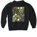 Excellent Ephemerals, a Black Gildan Softstyle Pullover Hoodie (back-view)
