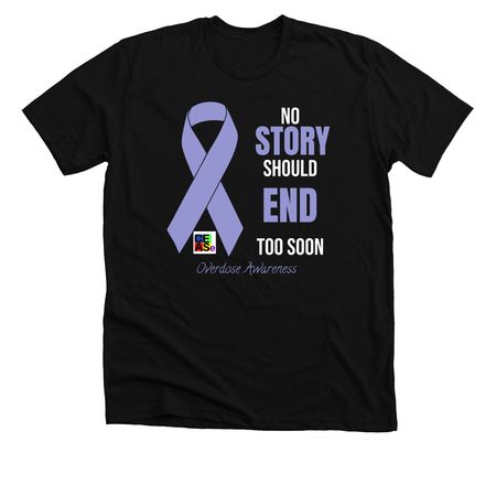 Overdose Awareness, a Solid Black Blend Premium Unisex Tee