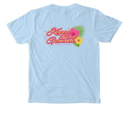Konvention Pocket Tees, a Chambray Comfort Colors Pocket Tee (back-view)