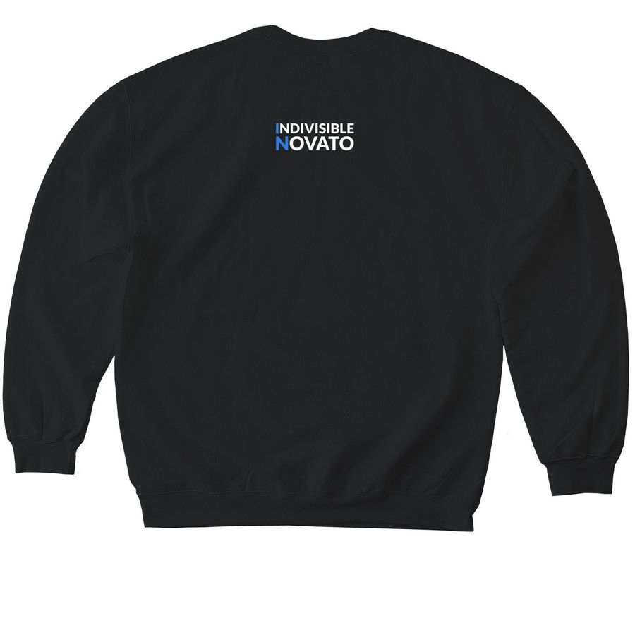 Lowkey Revolutionary Crew, a Black Softstyle Crewneck Sweatshirt (back-view)